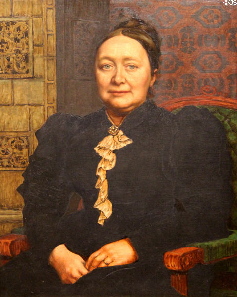 Portrait of Joséphine Macher-Würth (2nd half of 19thC) by Karl von Pidoll zu Quintenbach at Villa Vauban Museum. Luxembourg, Luxembourg.