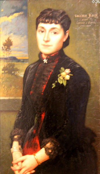 Portrait of Valérie Koch-Settegast (1875) at Villa Vauban Museum. Luxembourg, Luxembourg.