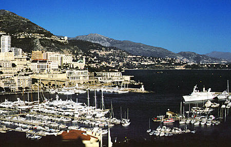 The harbor of Monaco.