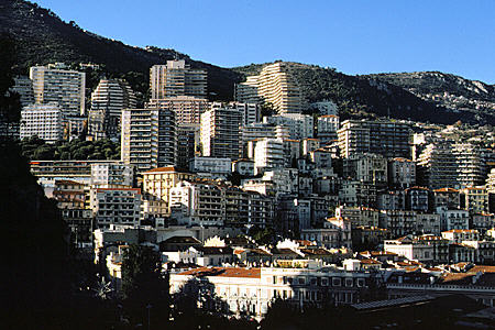 Apartments on hills of Monaco.