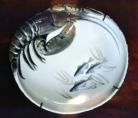 Royal Copenhagen Lobster Plate in Oceanographic Museum, Monaco.