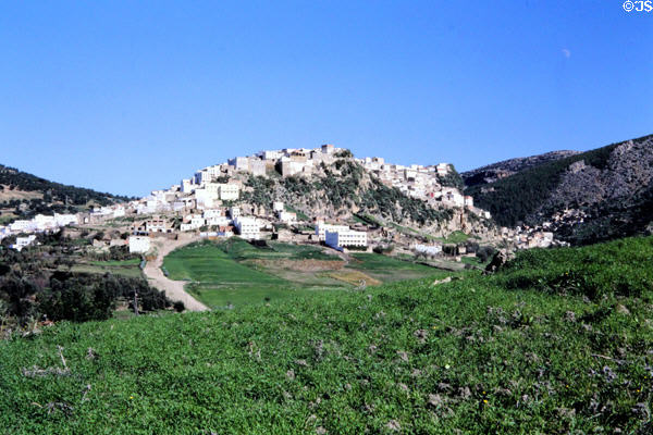 Holy city of Moulay Idriss, established 788 AD. Morocco.