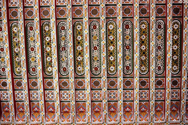 Ceiling of Bahia Palace (late 19thC). Marrakesh, Morocco.