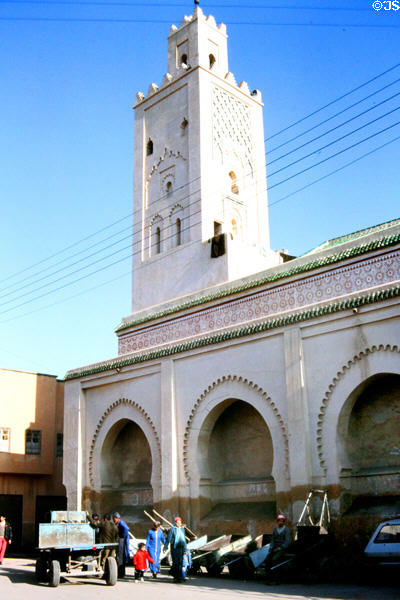 Mosque Bab Doukkala (1571). Marrakesh, Morocco.