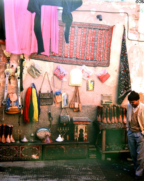 Souvenir stall. Marrakesh, Morocco.