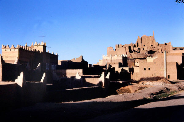 El Kélàa des M'gouna kabah walls. Morocco.