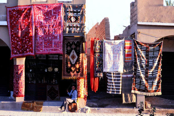 Carpet shop in El Kélàa des M'gouna. Morocco.