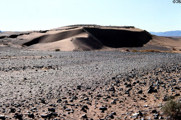 Sand dunes near Erfoud. Morocco.