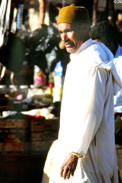 Shopper in souk. Erfoud, Morocco.
