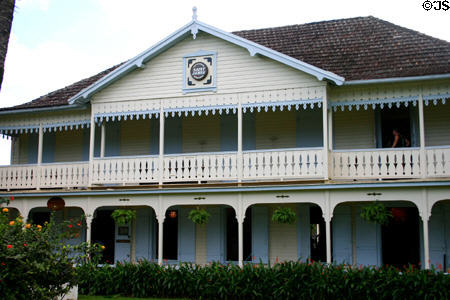 St James Rum Museum building in Ste-Marie. Ste-Marie, Martinique.