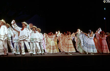 Dancers of Ballet Folklorico. Mexico City, Mexico.
