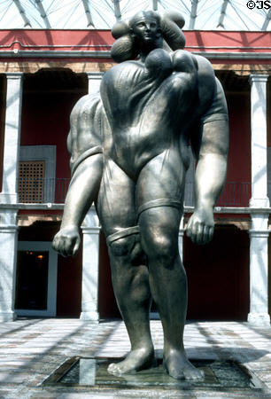La Giganta by José Luis Cuevas in courtyard of his museum (Academia 13). Mexico City, Mexico.