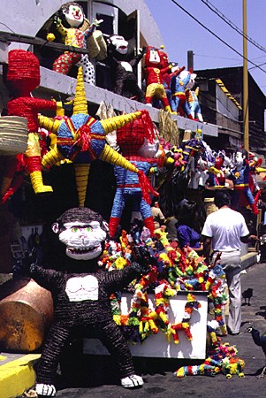 Piñatas for sale in Tijuana. Mexico.