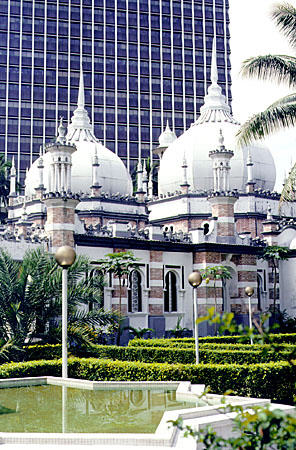 Masjid Jame Mosque in Kuala Lumpur on mainland was built in 1907. Malaysia.