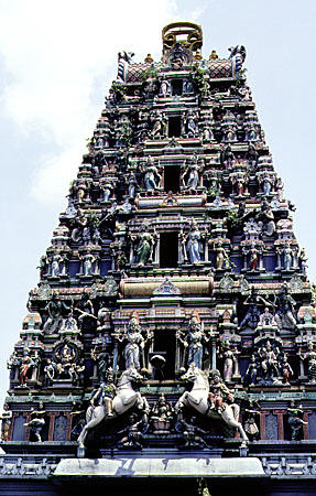 Sri Mahamariamman Hindu Temple in Kuala Lumpur. Malaysia.