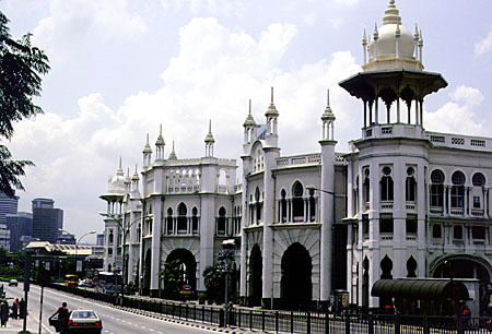 Kuala Lumpur railway station is one of the most elaborate anywhere in the world. Malaysia.
