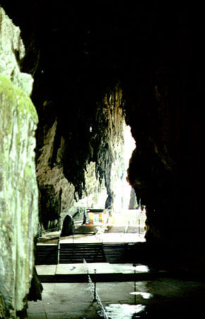 Inside Batu caves in Kuala Lumpur. Malaysia.