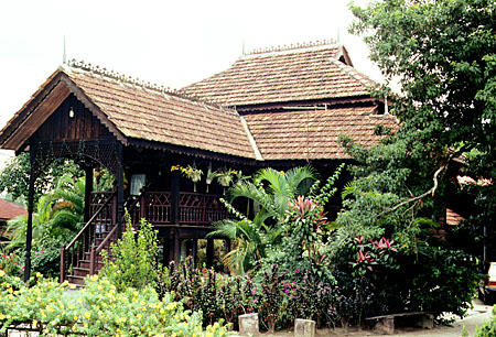 Traditional style house in Kuala Lumpur. Malaysia.