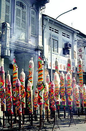 Festival incense in Georgetown. Malaysia.