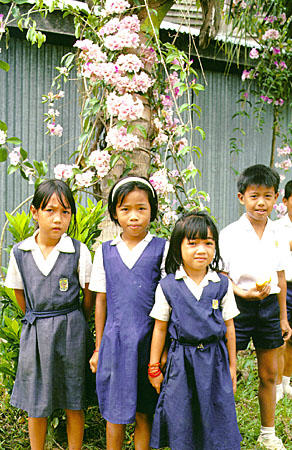 School children in Kemabong. Malaysia.