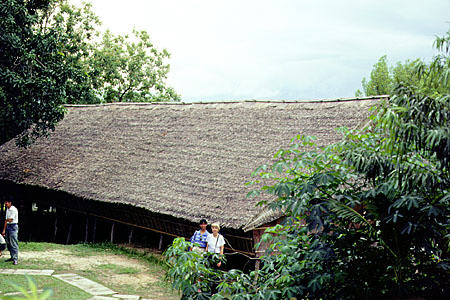 Longhouse in Museum in Kota Kinabalu. Malaysia.