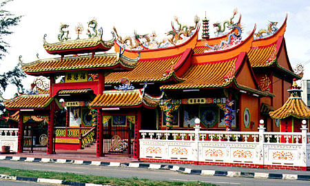 Chinese temple in Kudat, Sabah province. Malaysia.