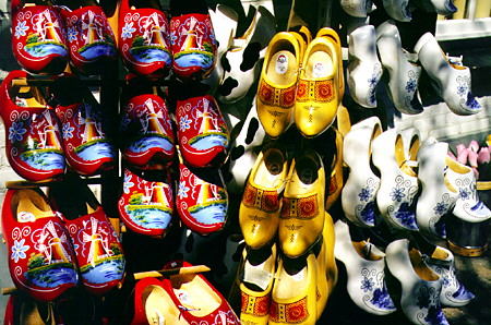 Wooden shoes for sale. Giethoorn, Netherlands.