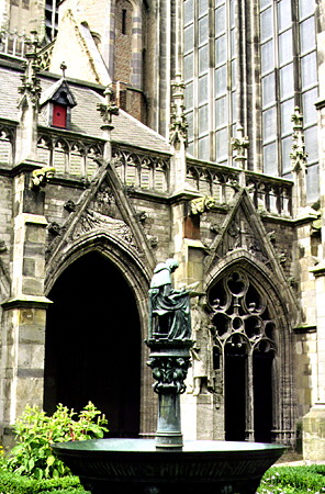 Utrecht Cathedral cloister. Utrecht, Netherlands.