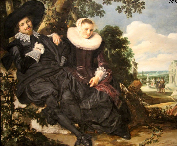 Portrait of a couple (c1622) by Frans Hals at Rijksmuseum. Amsterdam, NL.