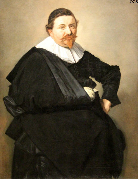 Portrait of Lucas de Clercq (c1635) by Frans Hals at Rijksmuseum. Amsterdam, NL.
