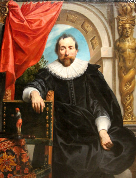 Portrait of Rogier Le Witer (1635) by Jacob Jordaens at Rijksmuseum. Amsterdam, NL.