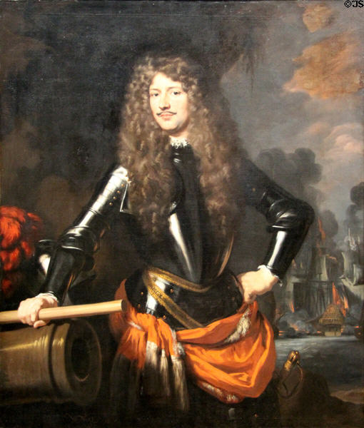 Cornelis Evertsen, Lieutenant-Admiral of Zeeland painting (1680) by Nicolaes Maes at Rijksmuseum. Amsterdam, NL.