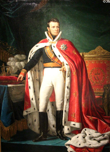 Portrait of William I, King of Holland (1819) by Joseph Paelinck at Rijksmuseum. Amsterdam, NL.