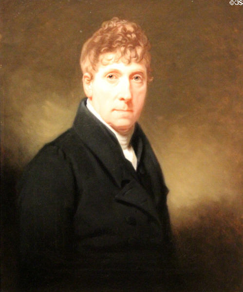 Self-portrait (1820-35) by Charles Howard Hodge at Rijksmuseum. Amsterdam, NL.
