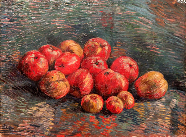 Apples painting (1887) by Vincent van Gogh at Van Gogh Museum. Amsterdam, NL.