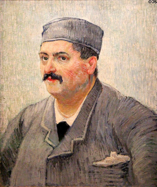 Portrait of Etienne-Lucien Martin (1887) by Vincent van Gogh at Van Gogh Museum. Amsterdam, NL.