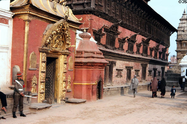 Golden Gate in Durbar Square, Bhaktapur. Nepal.