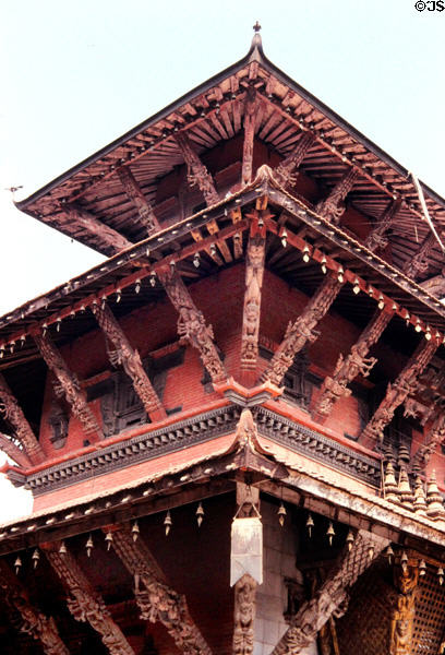Temple pagoda in Patan (Lalitpur), Katmandu. Nepal.