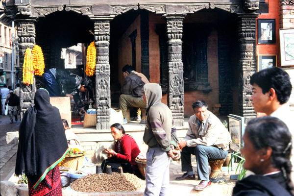 Patan (Lalitpur), Katmandu's busy Durbar Square. Nepal.