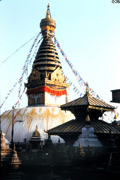 Swayambhunath Buddhist Temple, Katmandu. Nepal.