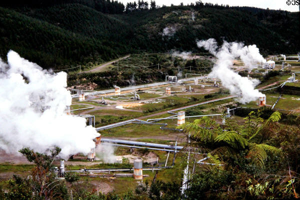 Geothermal plant in Taupo. New Zealand.