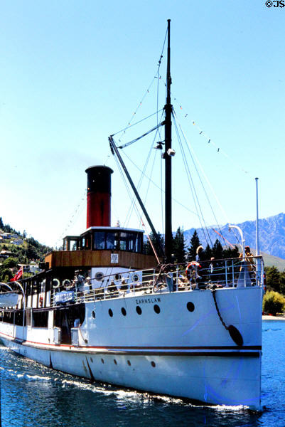 Earnslaw steam boat at Queenstown. New Zealand.