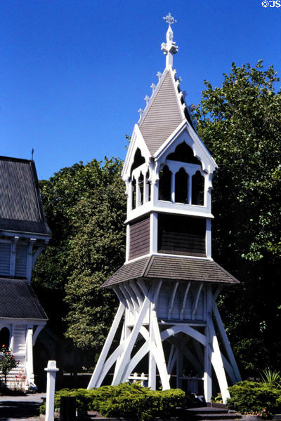 St Michael's Bell Tower in Christchurch (Ch Ch). New Zealand.