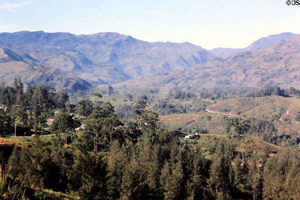 Landscape around Kundiawa. Papua New Guinea.