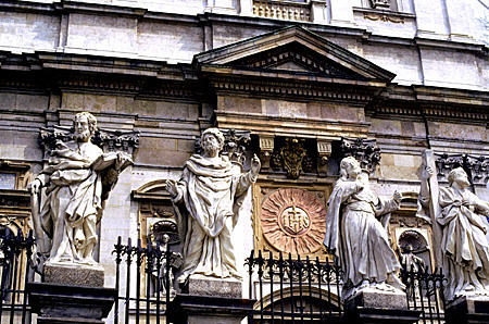 Statue of Apostles (1715-22) at Church of Sts Peter & Paul in Krakow. Poland.