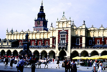 Market Square & Cloth Hall, Krakow. Poland.