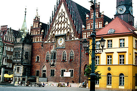 Town Hall in Market Square, Wroclaw. Poland.
