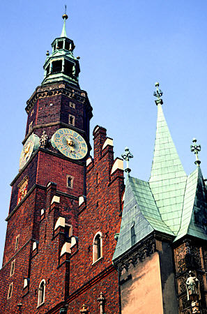 St Mary Magdalene Church, east of Market Square, Wroclaw. Poland.