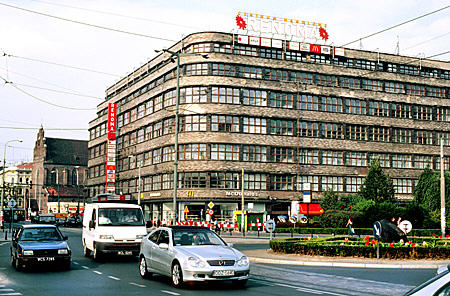 Art Deco department store (1929) in Wroclaw once named Wertheim designed by Hermann Dernburg. Poland.