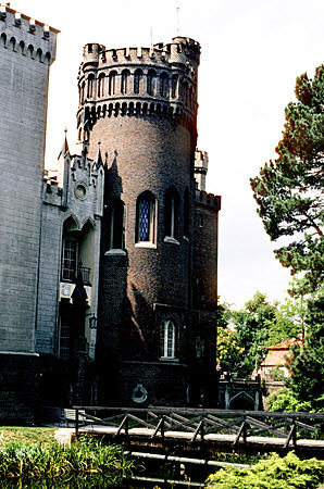 Towers of Kornik Castle. Poland.